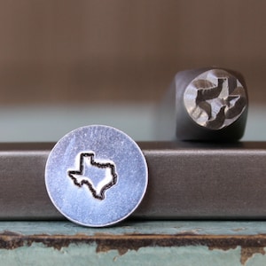 Supply Guy 6mm Texas Metal Design Stamp - US State Metal Stamp - Metal Stamping and Jewelry Tool - SGCH-365