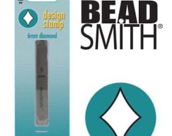 Beadsmith 6mm Diamond Card Metal Design Stamp - Metalen stempel - Metalen stempel- en sieradentool - SGLPSD65