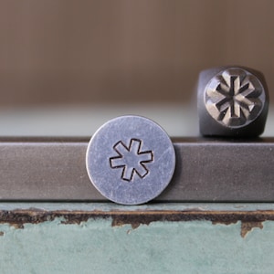 Supply Guy 6mm Medical Alert Symbol Metal Design Stamp - Metal Stamp - Metal Stamping and Jewelry Tool - SGCH-431