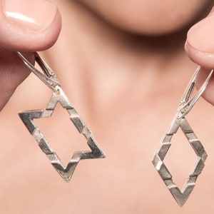 Star of David Silver Earrings