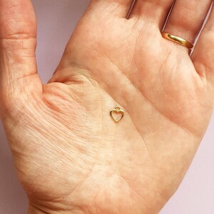 Small Heart Charm for Bracelet or Necklace