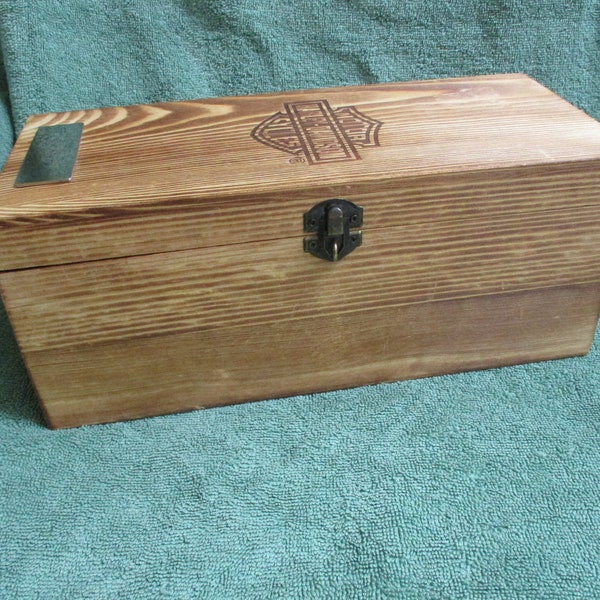 Presentation Wood Box from Harley Davidson Dealership in NJ
