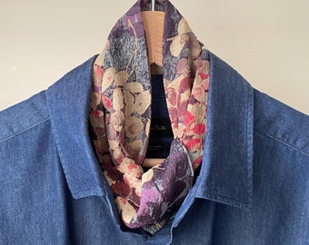 NECKERCHIEF, SHIRT SCARF - Silk Crepe, Gift for Men, Head