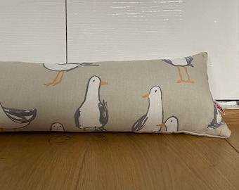 Seagulls Fabric Draught Stopper: 104 cm Door Draft Excluder