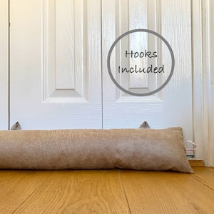 FAuX LEATHER DRAUGHT EXCLUDER, heavy draft stopper, door draft excluder, vegan draft excluder with filling, draught stopper Uk