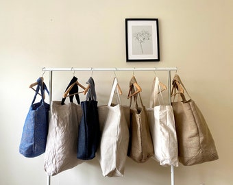 Large Jute Beach Bag: Eco-Friendly Shopper Tote