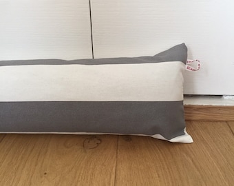 95 CM Striped Door Draft Stopper: Weighted Breeze Blocker