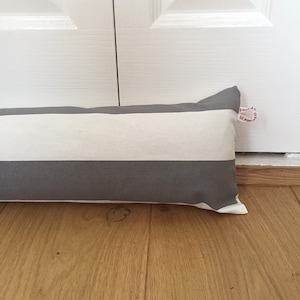 95 CM Striped Door Draft Stopper: Weighted Breeze Blocker