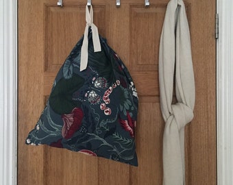 LAUNDRY BAG - cotton laundry bag, drawstring laundry bag, natural laundry bag