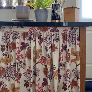 fabric samples for sink skirts, cabinet curtain fabric swatches