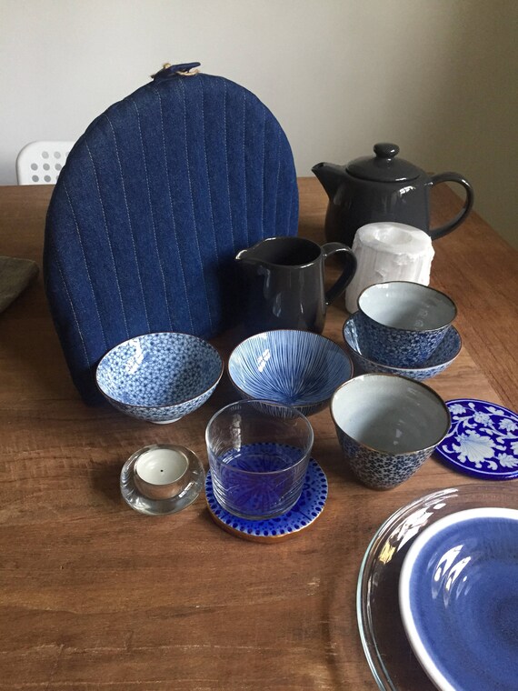 tea warmer denim tea cosy teapot warmer kitchen present cover for teapot kitchen gift denim teapot cover TEA COSY english tea cozy