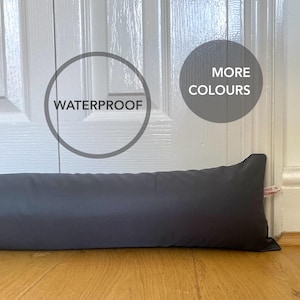 WATERPROOF DRAUGHT EXCLUDER, outdoor draft stopper, door draft excluder, patio draft excluder with filling, draught stopper Uk