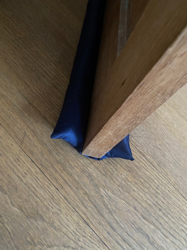 double under door draught excluder, double sided door draft stopper uk, door sausage, draught stopper, door air noise blocker, noise stopper Waterproof navy