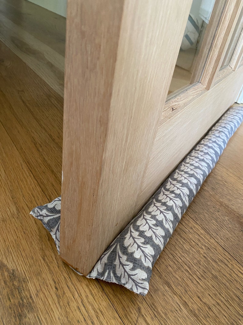 double under door draught excluder, double sided door draft stopper uk, door sausage, draught stopper, door air noise blocker, noise stopper acorn