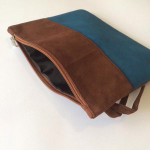 VENDIDO COMO VISTO - Bolso clutch de éleo - 8 x 10 pulgadas, clutch de éleo, bolso minimalista, clutch Wristlet, bolsa de áleo, bolso Wristlet