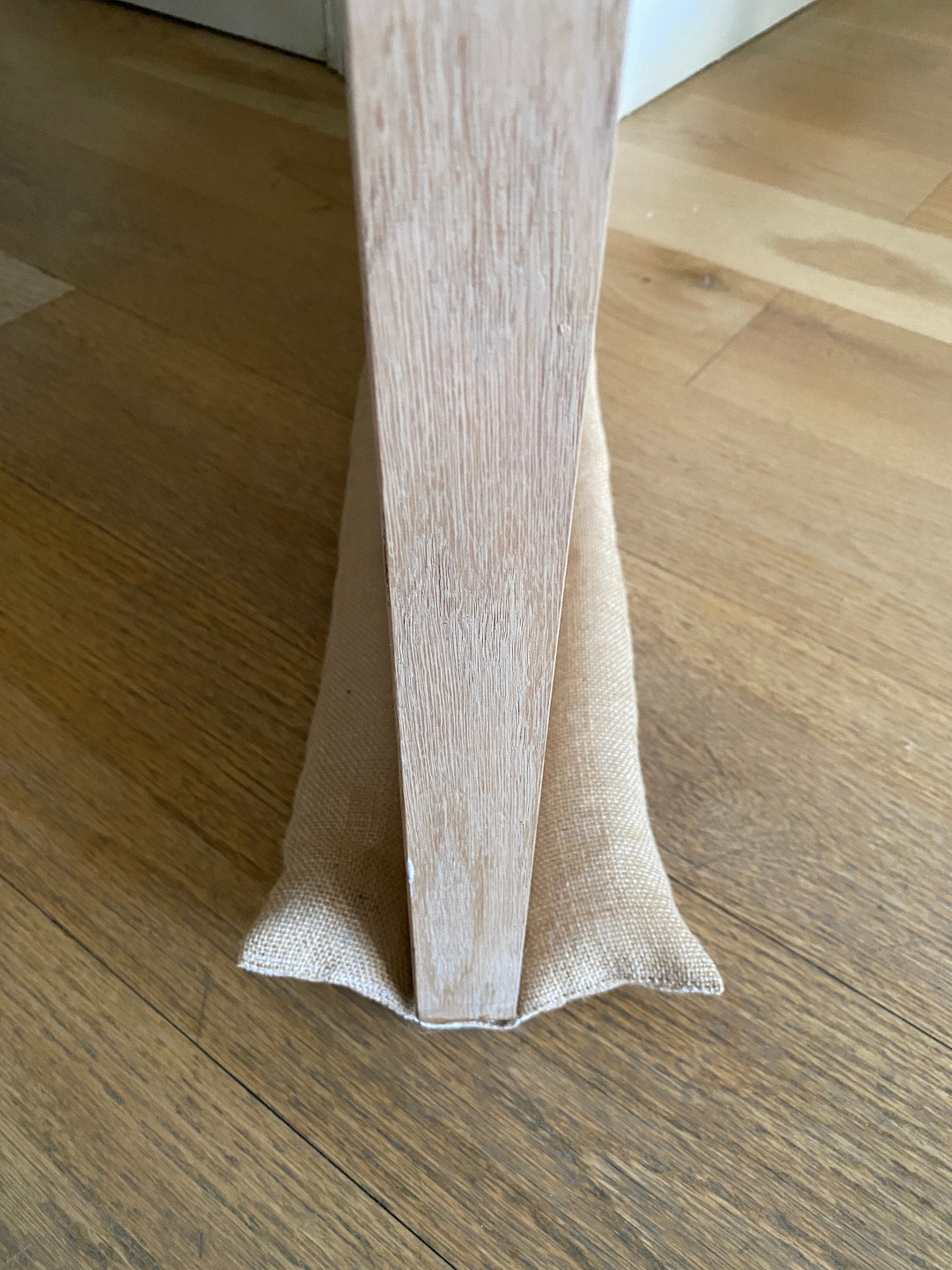 Double Door Draft Stopper: Noise & Odor Blocker - natural beige, 78 cm