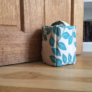 DEURSTOP, deurstopper bloemenstof, cadeau nieuw huis, deurstopper met handvat, deurstopper