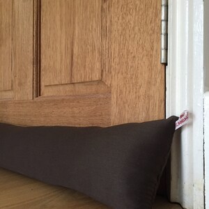 PLAIN DRAFT EXCLUDER - draft stopper, door snake, draft excluder with filling, extra long draught excluder
