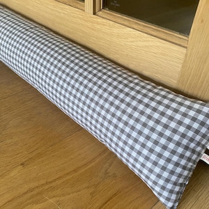 HEAVY DRAUGHT EXCLuDER - LUXURY upholstery fabric draft stopper, door sausage, draft excluder with heavy filling