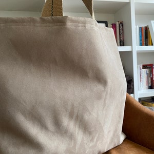 EXTRA LARGE TOTe BAG, 65 x 42 cm, Mock suede Oversize tote bag, Giant tote, ENORMOuS bag, XxL man bag image 3