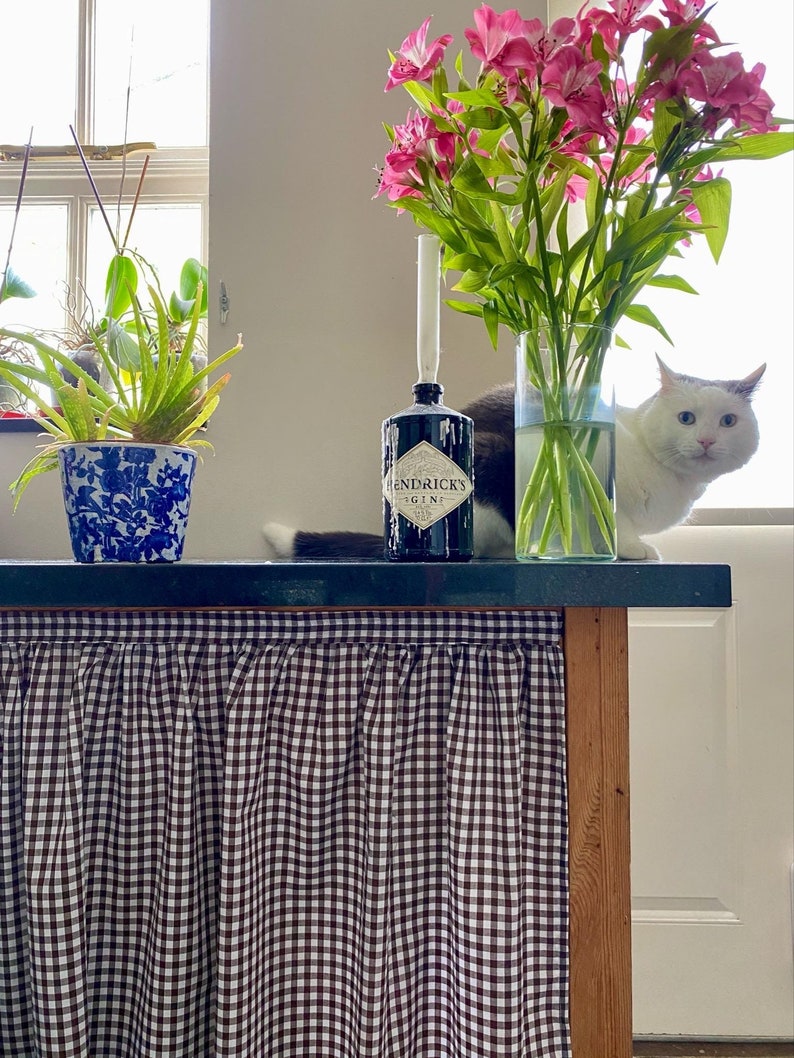 SINK SKIRT, COVER, Kitchen Curtain, Storage Unit Curtain