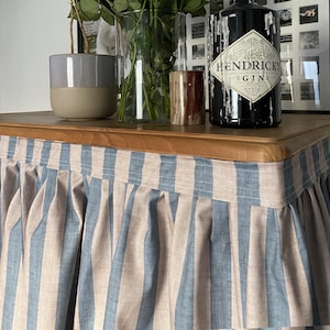 CUSTOM SINK SKiRT, CUPBOARD CURTAiNS counter valance, Kitchen Curtain, storage unit curtain, Cabinet curtain, Vanity Curtain, Cabinet Cover