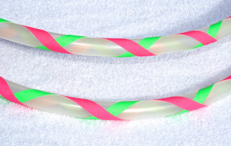 Mini Twins with ANY 2 GRIP TAPE Colors Natural Clear Poly Pro Mini Hoops Any Size image 1