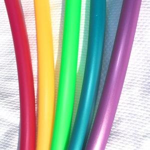 Lovely Bright and Shiny HDPE Hoops 3/4 OD Push Button Connection Any Size Free Sanding Option image 2