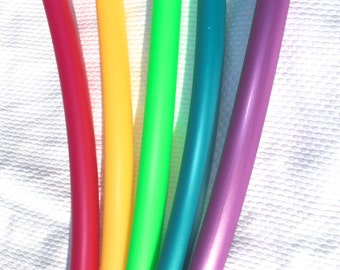 Lovely Bright and Shiny HDPE Hoops 3/4" OD  Push Button Connection Any Size Free Sanding Option