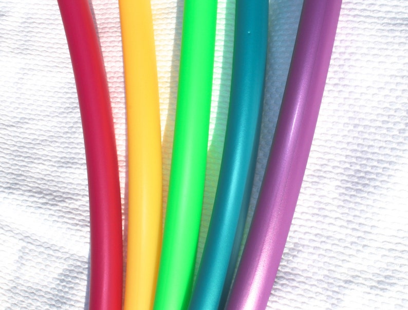 Lovely Bright and Shiny HDPE Hoops 3/4 OD Push Button Connection Any Size Free Sanding Option image 2