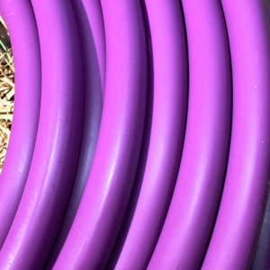 Pretty Purple HDPE Hoop 5/8 OD Push Button Connection Any Size Free Sanding image 1