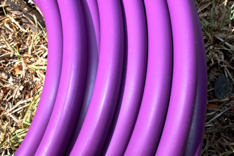 Pretty Purple HDPE Hoop 5/8 OD Push Button Connection Any Size Free Sanding image 1