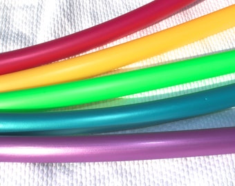 Lovely Bright and Shiny HDPE Hoops 3/4" OD  Push Button Connection Any Size Free Sanding Option