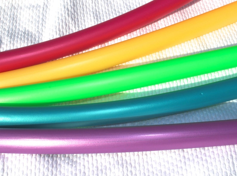 Lovely Bright and Shiny HDPE Hoops 3/4 OD Push Button Connection Any Size Free Sanding Option image 1