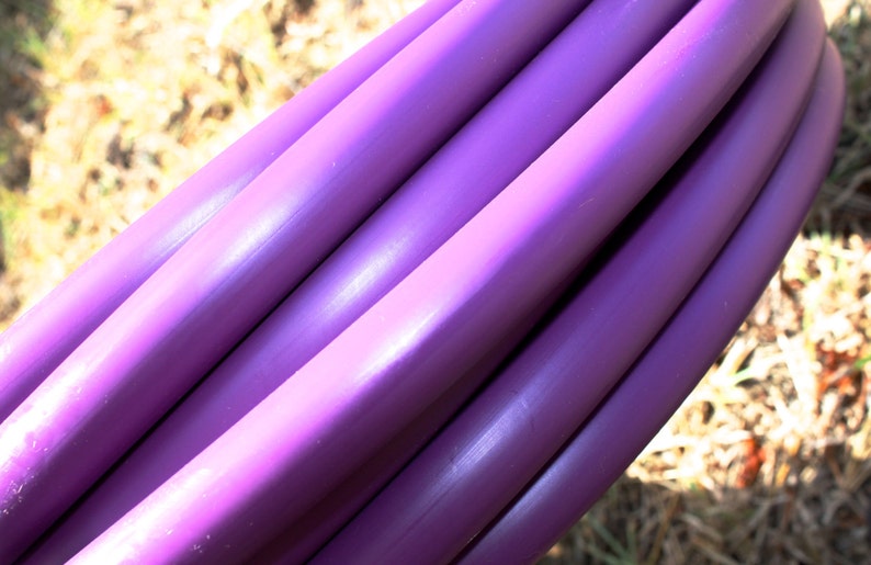 Pretty Purple HDPE Hoop 5/8 OD Push Button Connection Any Size Free Sanding image 2