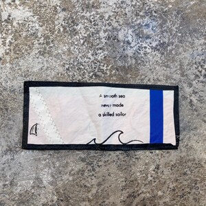 Cartera de vela reciclada imagen 2