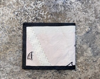 Cartera de vela reciclada