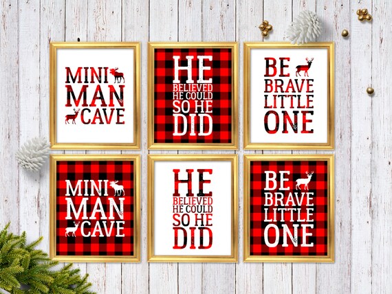 buffalo plaid nursery theme