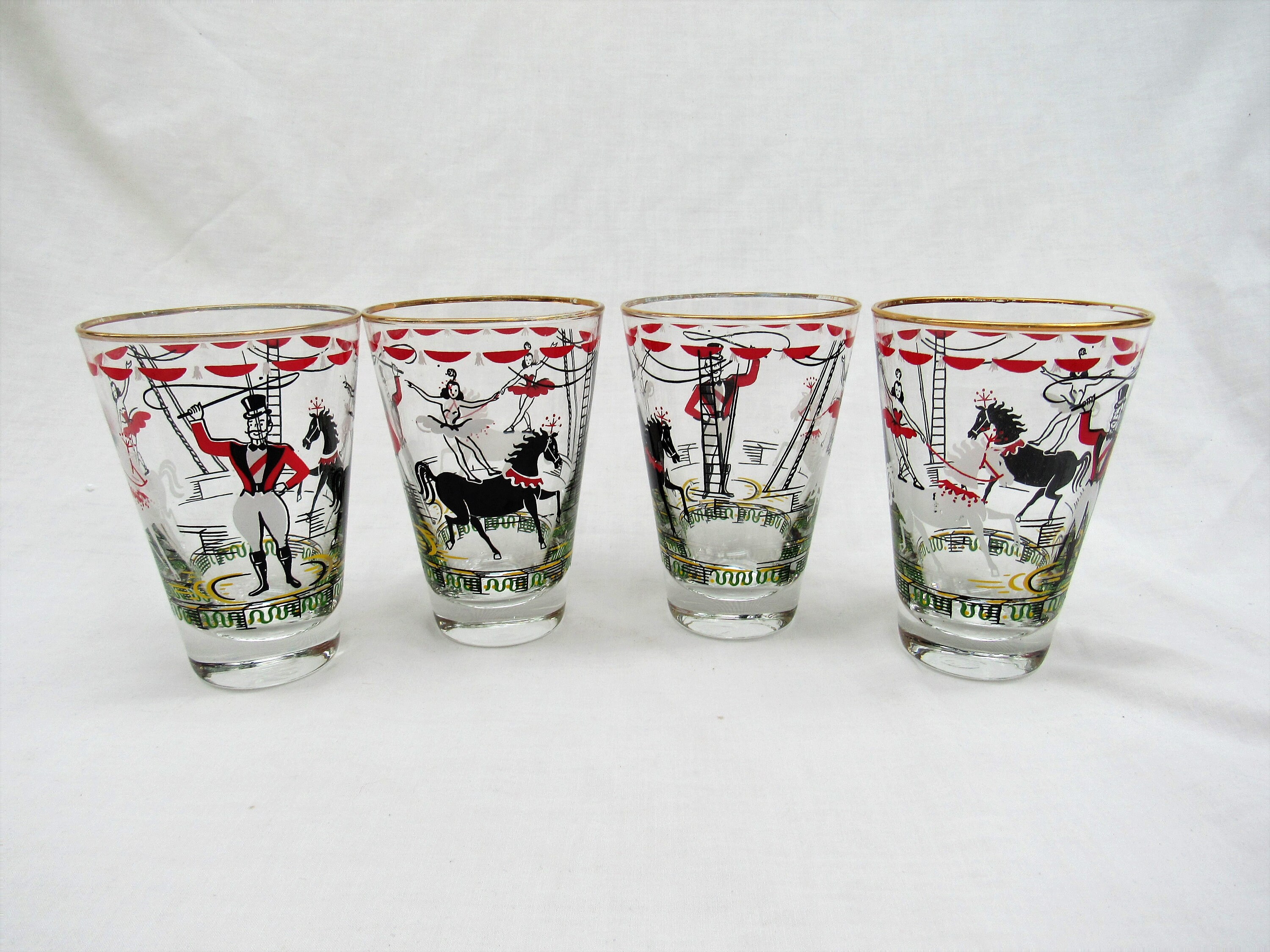 libbey circus glasses