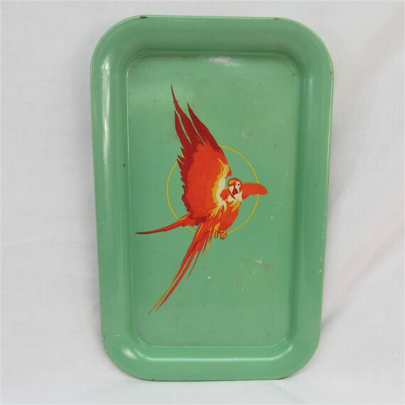Metal Lap TV Tray Vintage 1940s Tray Table Lap Tray Lithograph Etsy