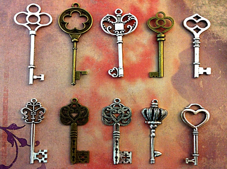 20 Very Large New Bulk Lot Vintage Antique Type Skeleton Keys Etsy