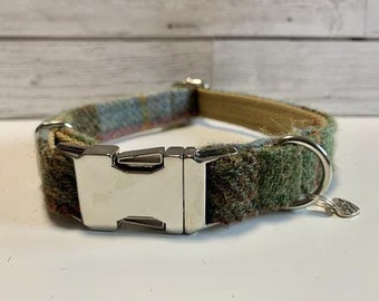 Harris Tweed Dog Collar - MacLeod Tartan