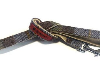 Harris Tweed Dog Lead - MacLeod Tartan