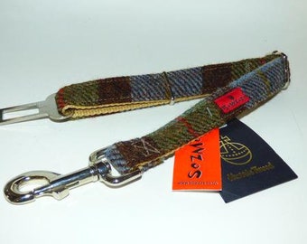Harris Tweed Hund Sitzgurt - MacLeod Tartan