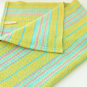 Handwoven Yellow Striped Cotton Dish Towel image 6