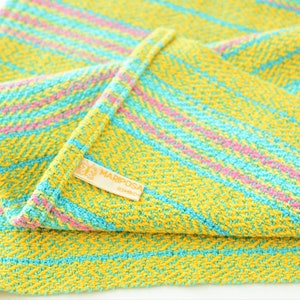 Handwoven Yellow Striped Cotton Dish Towel image 4