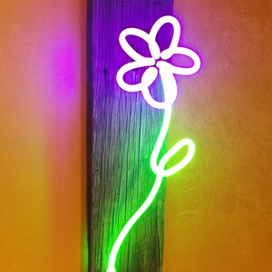 Neon Crayon Daisy 5 neon art image 2