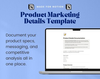 Mall för idé | Mall för produktmarknadsföring | Dokument för produktinformation