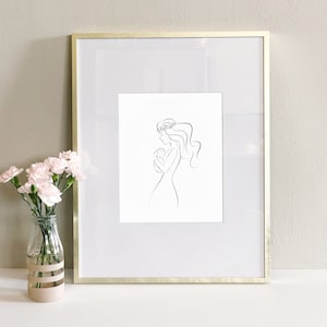 Angel Baby, Miscarriage Portrait, Digital Print, Black and White