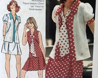 Simplicity 6085 UNCUT Vintage Womens Dress Jacket Sewing Pattern